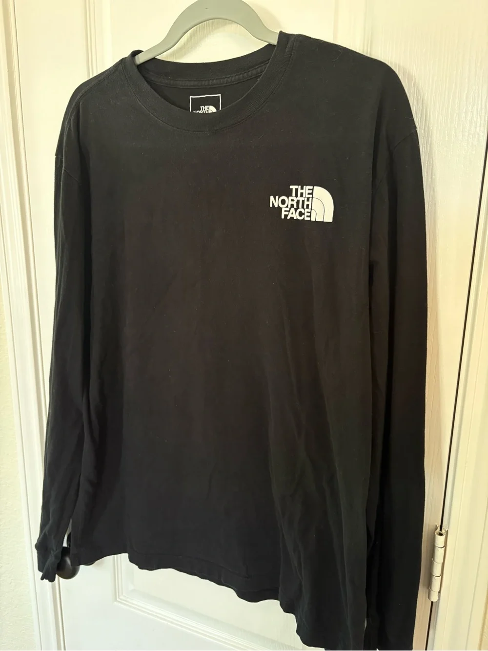 The North Face Black Tee with White Logo